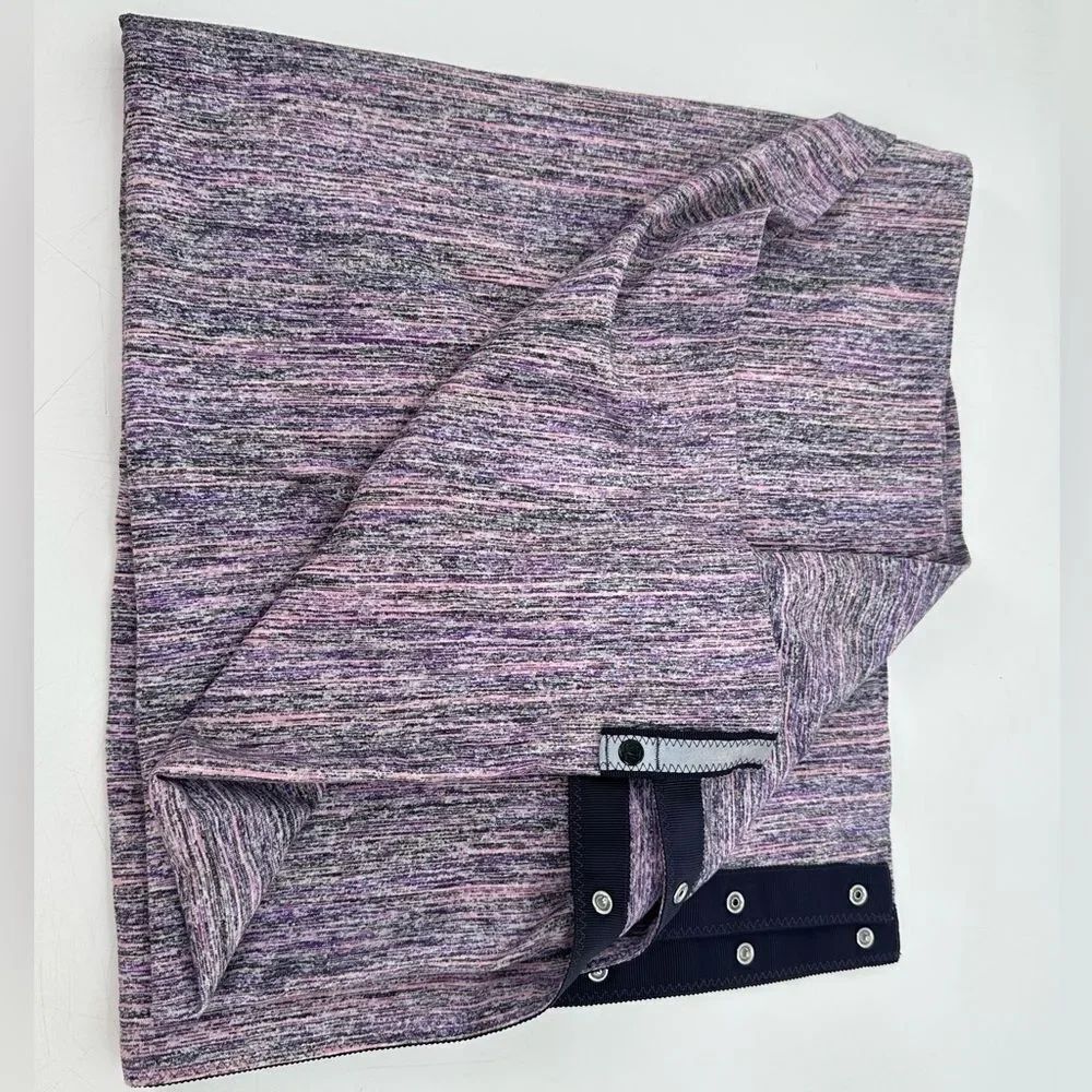 Lululemon Vinyasa Scarf Purple Heather Infinity Snap